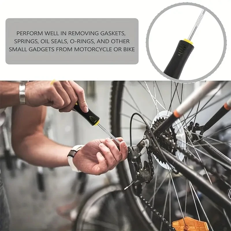 6PCS Pick Hook Set Durable Extra Long O-Ring and Seal Remover Craft Hobby Tool Color Randomly bearing puller tool