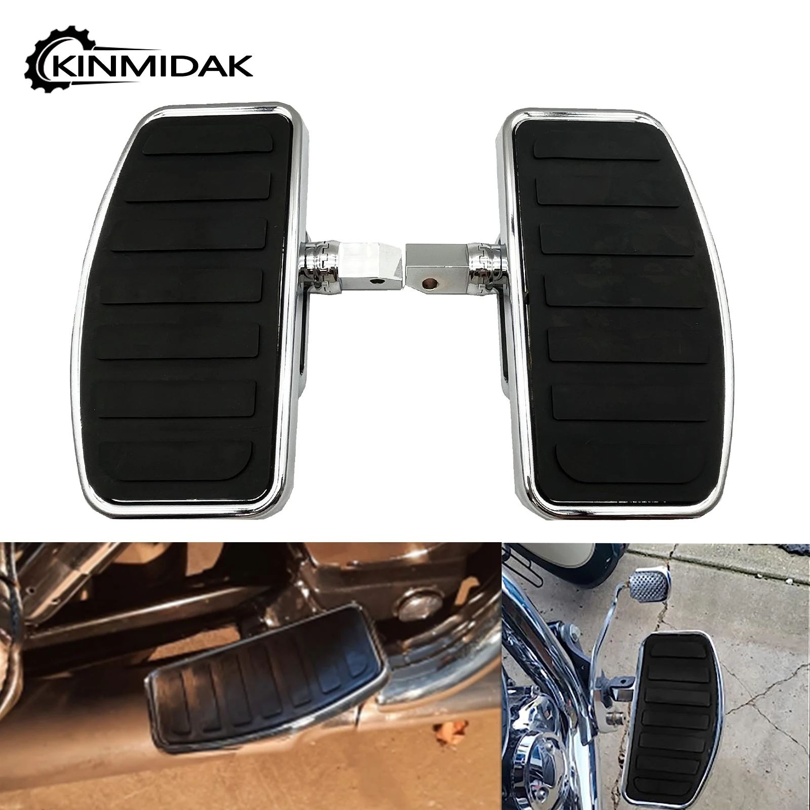 Motorcycle Floorboards Adjustable Driver Passenger Footpegs For Honda