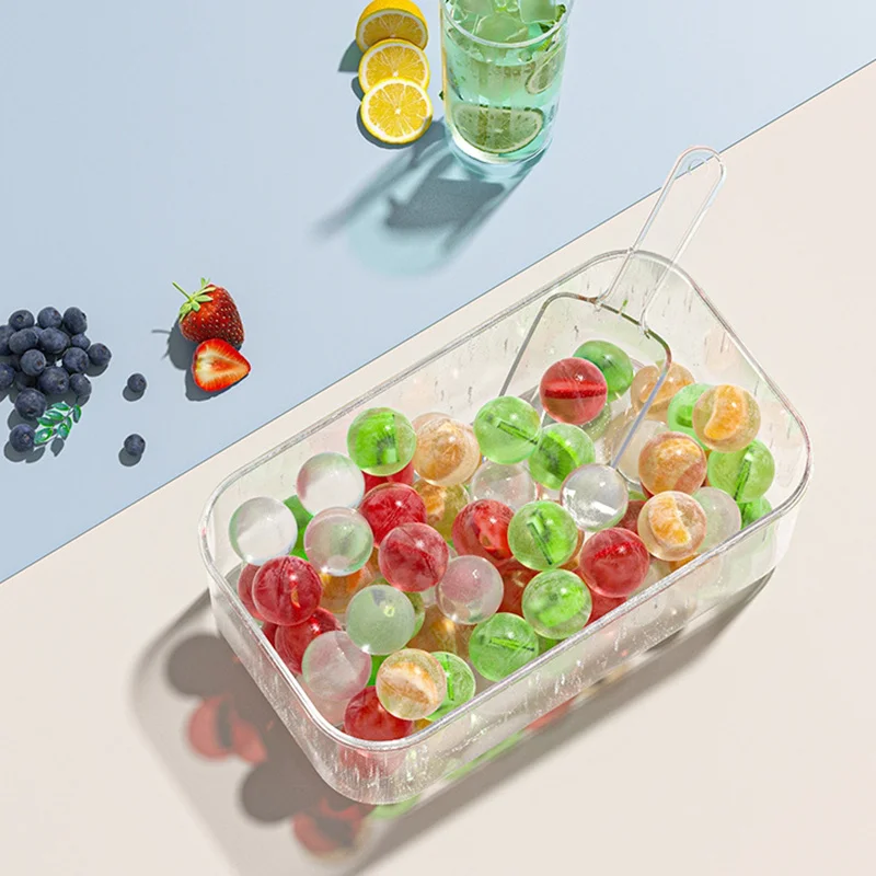 GIANXI PP Material Ice Mould Quick Demould Ice Cube Tray Creative Party Bar Kitchen Freezer Cooling Drink Ice Box Silicone Molds