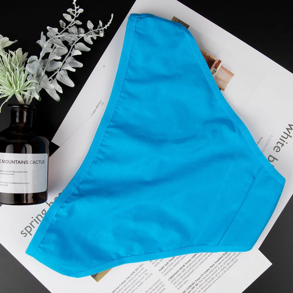 Description Picture 4 of item3pcs Soft Cotton Underwear Women Panties Sexy Bikini Brief Shorts Underpant Solid Panty Female Intimates Girl Briefs