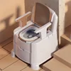 Portable Toilet Chair, Elderly and Pregnant Women, Indoor Deodorant Commode, Mobile Toilet, Comfort Design, Senior Bathroom Aid 1