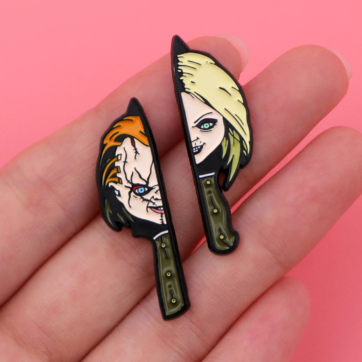 Horror Film Charaktere Emaille Pins Cartoon Abzeichen Metall Revers Brosche Für Rucksäcke Broschen Mode Schmuck Zubehör Geschenke – Detail 8