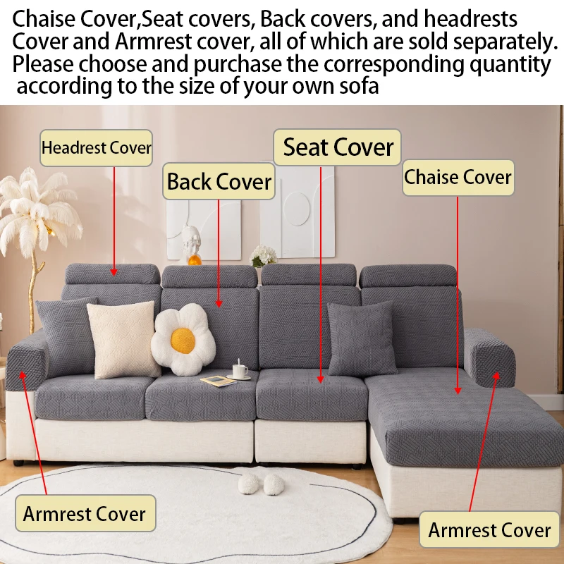 Elastic sofa cover for all seasons, pet friendly, scratch resistant, wear-resistant, anti slip sofa cover, home decoration prote 4