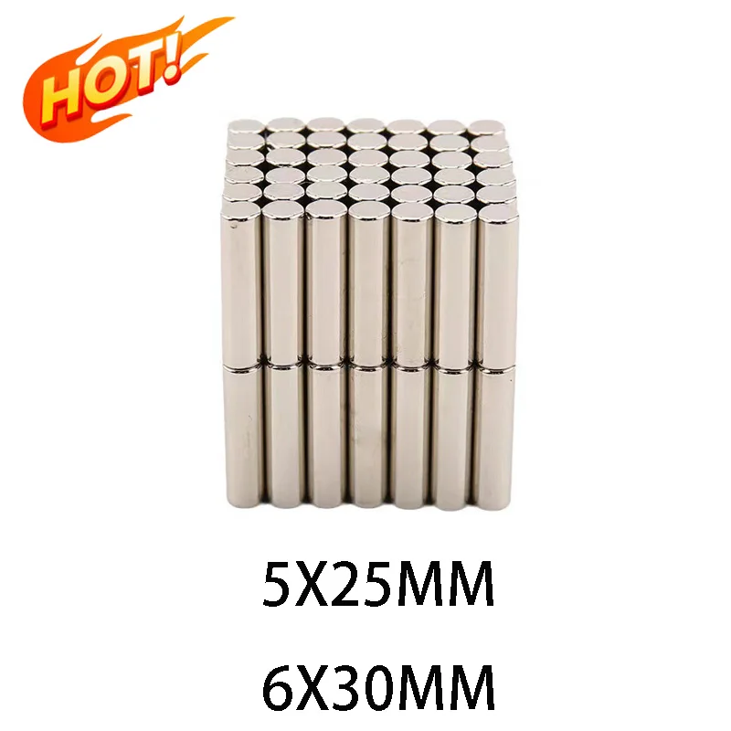 

Cylindrical Magnet 5x25MM Magnetic Rod Neodymium Iron Boron Strong Magnet 6x30MM Cat Eye Small Magnetic Rod