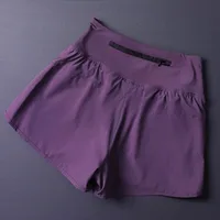 Women's 2 in 1 Shorts with Pockets - Lightweight Breathable Loose Anti-Disclosure Split Side for Yoga Running Gym - Image 2