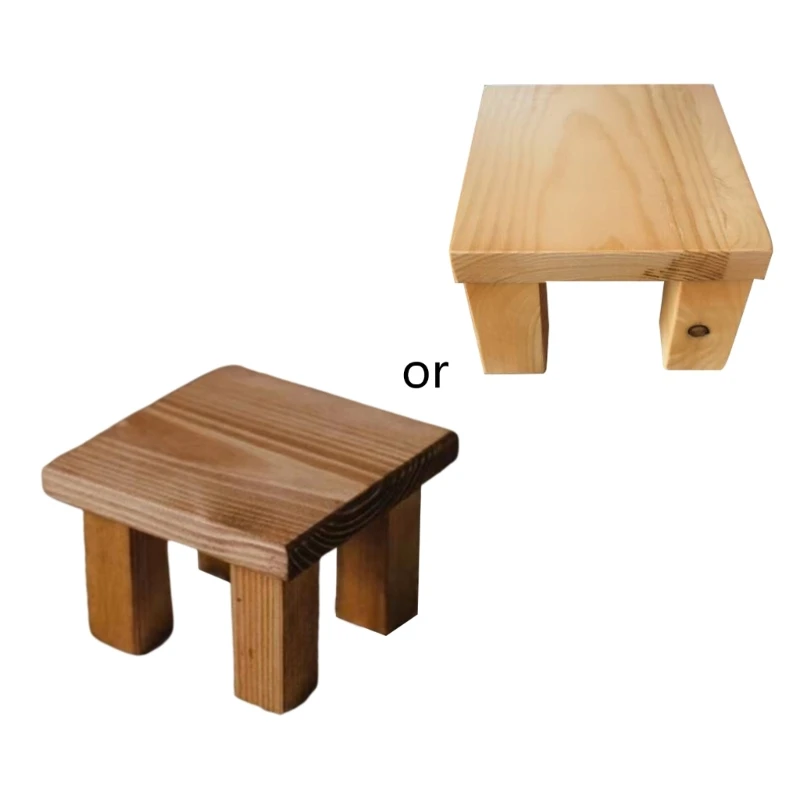 

Newborn Small Coffee Table Baby Photo Handmade Wooden Little Tea Desk