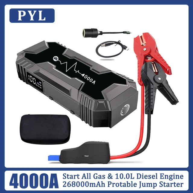 2000A Jump Starter 12V Large Capacity 26800mAh 6000A Power Bank Automotive  Battery Charger Emergency Powerful Portable Booster - AliExpress