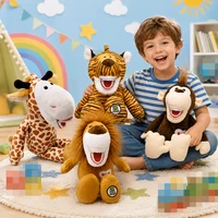 1 pièce Jouets en peluche dentaires avec modèle de dents et brosse à dents, animaux en peluche mignons et doux pour enfants, cadeau pour garçons et filles, clinique dentaire 1