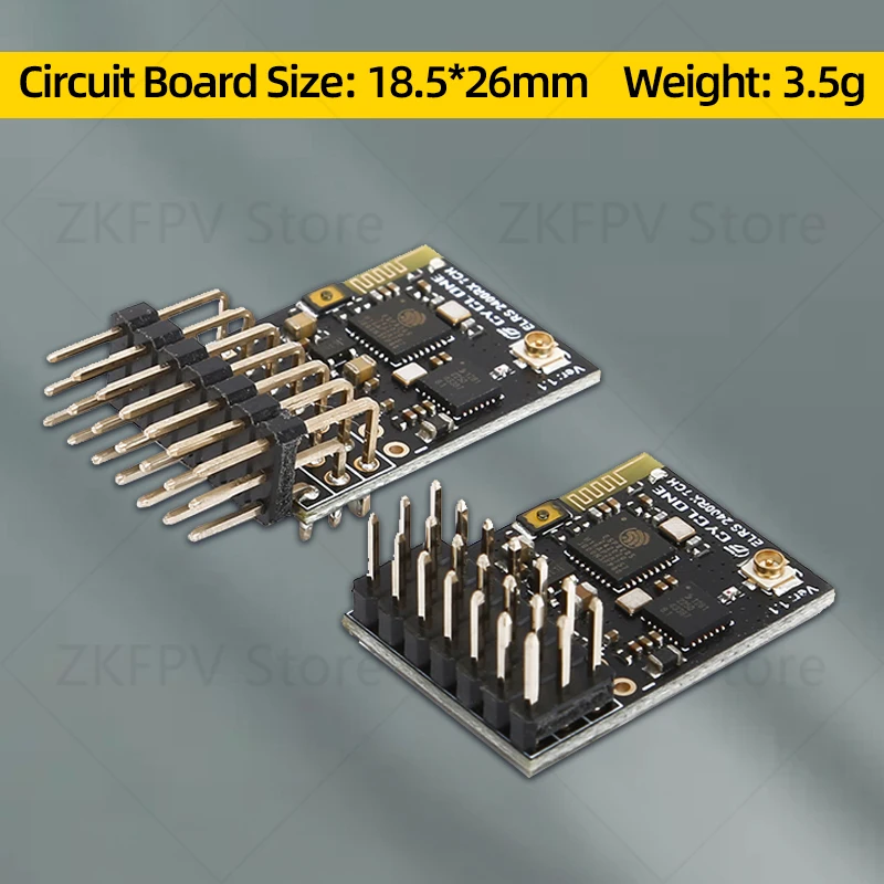 1/2PCS CYCLONE ELRS 2.4G 7CH PWM Receiver ExpressLRS RX 2400RX PWM/CRSF Protocol For RC FPV Drone Fixed Wing Car Boat Quadcopter 5