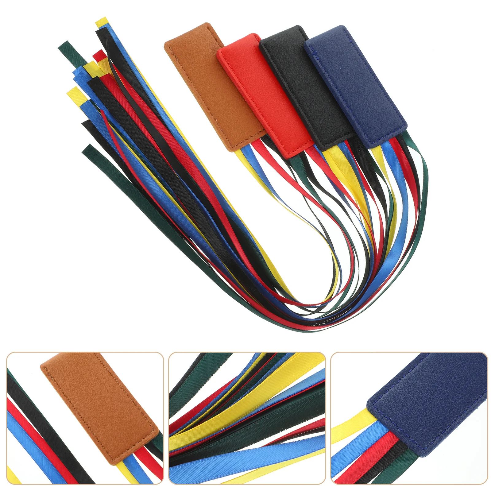 4Pcs Ribbon Bookmarks Easy Insert Decorative Ribbon Book Page Holders for Students Office Use Page Mark