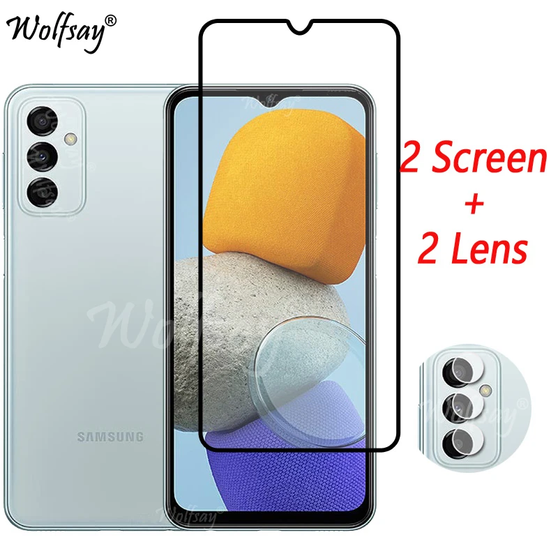 Copertura Completa In Vetro Temperato Per Samsung Galaxy M23 Protezione Dello Schermo Per Samsung M23 M22 M32 M52 Vetro Della Fotocamera Per Samsung V