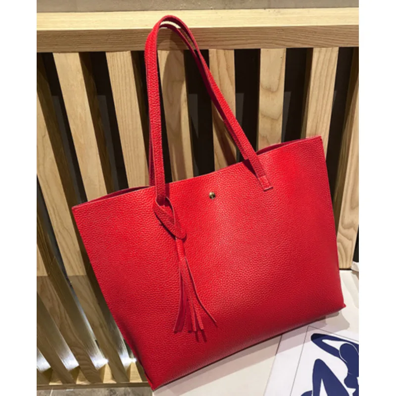 Bag One Tassel Large Shoulder Capacity Handbags For Women Casual High-Quality Multicolored Messenger Versatile Luxury Crossbody