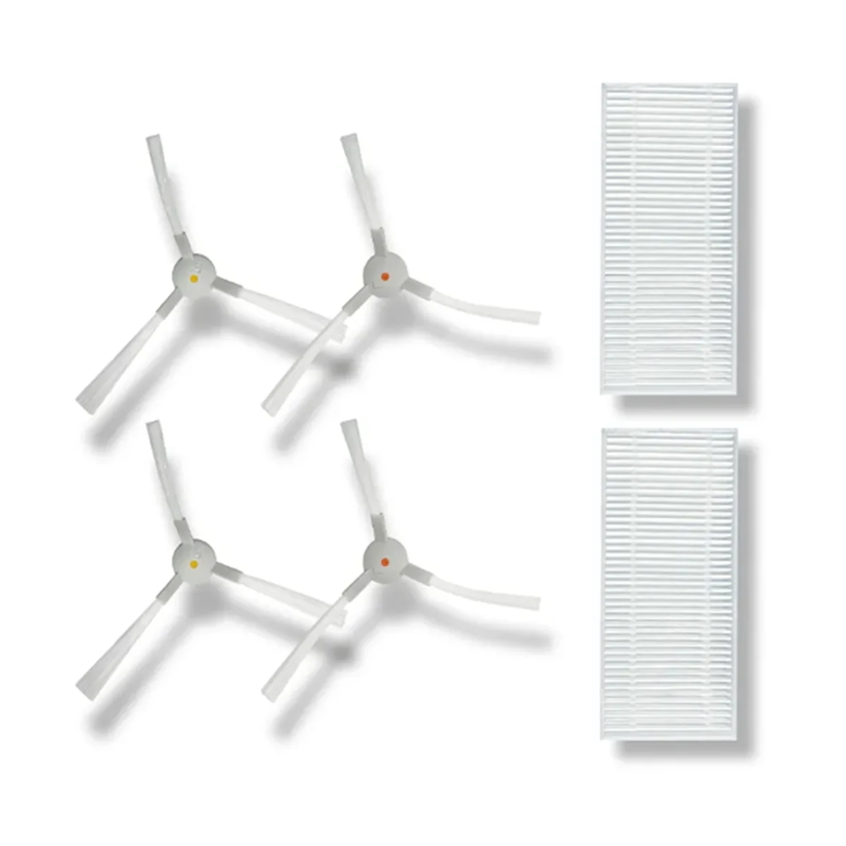 

6PCS Washable Side Brush Hepa Filter for ABIR R30 Robot Vacuum Cleaner Accessories Replacement Parts Household Cleaning