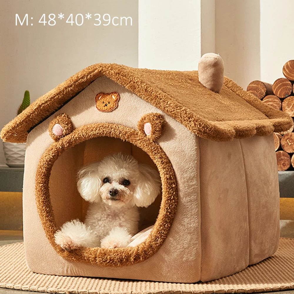 Dog Kennel House Four Seasons General Winter Warm Small Dog Detachable  Removable Mobile Washing Cat Kennel Pet Supplies - Houses, Kennels -  AliExpress