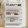 Shoe Storage Cabinet for Entryway with 3 Flip Drawers, Sturdy Wood Hidden Shoe Storage, Freestanding Narrow Slim Shoe Organizer 6