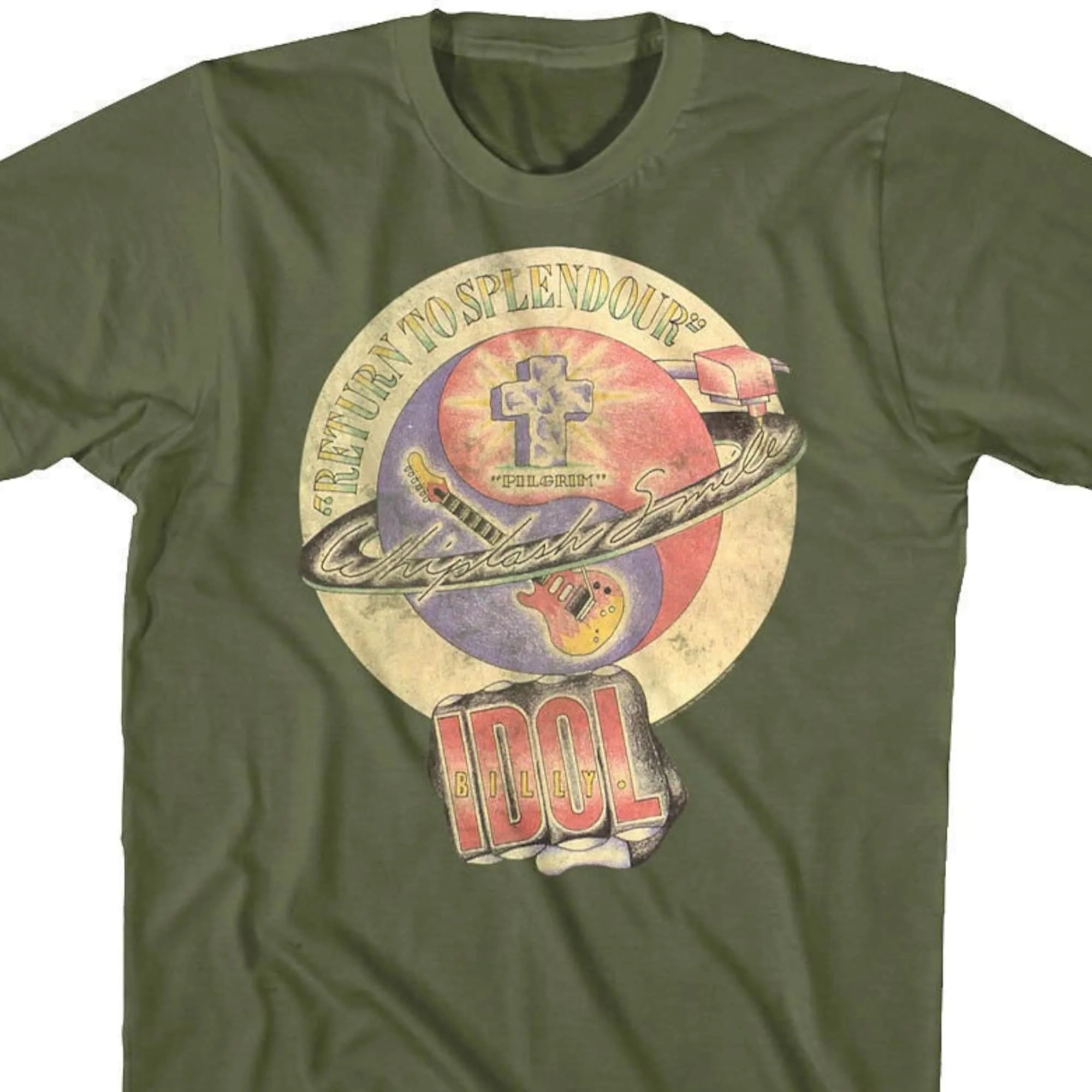 Billy Idol Tshirt Whiplash Smile Vintage Graphic Tees