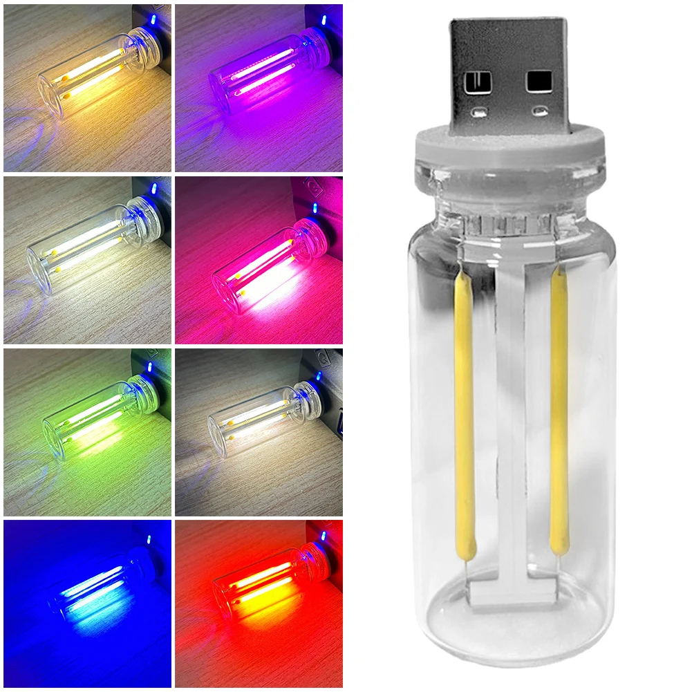 Retro Car Lamp Portable USB Plug in Mini LED Night Light Car Interior Ambient Lighting for Home Bedroom Decoration led night light