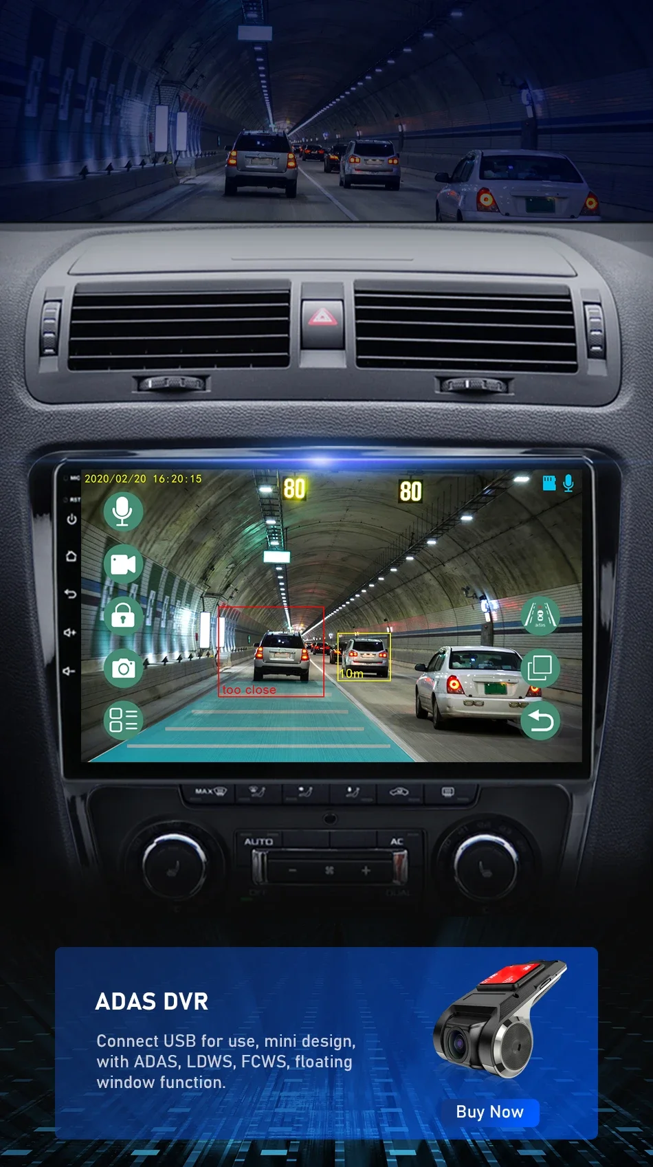 Srnubi Android Autoradio Carplay Multimedia Video Player für Volkswagen, SKODA Octavia 2 A5 2007–2014 Bluetooth GPS 2-Din Auto – Detail 23