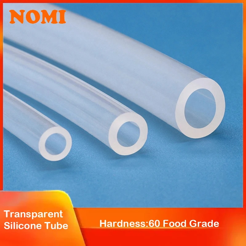 

1M Food Grade Silicone Rubber Hose Transparent Flexible Silicone Tube Diameter 10mm 11mm 12mm 14mm 16mm 18mm 20mm 30mm 50mm Tube