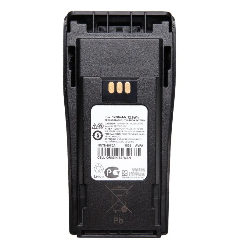 

Lithium Battery NNTN4970 NNTN4970A 7.4V 1700mA Suitable For Motorola Walkie Talkie GP3688 GP3188 3988 Xir P3688 Walkie Talkie