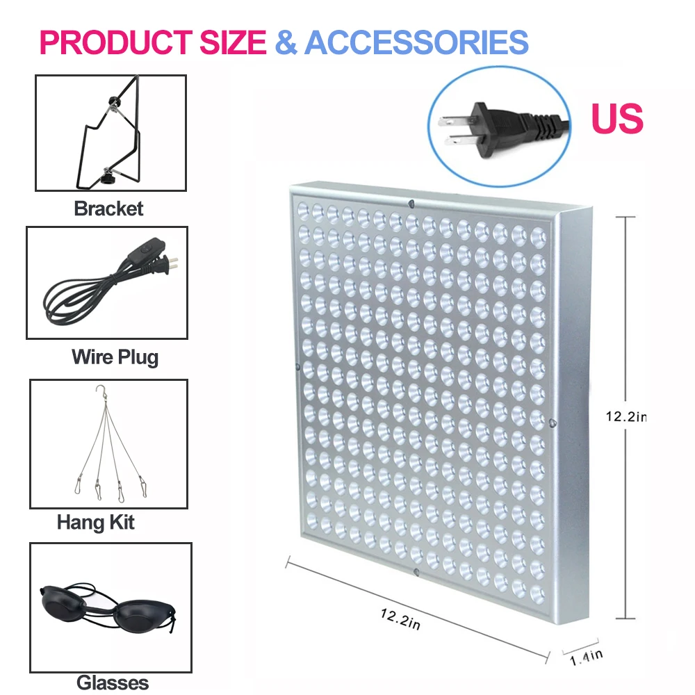 Red Light Therapy 660nm 45W LED 850nm Infrared Therapy Light For Skin Body Pain Relief
