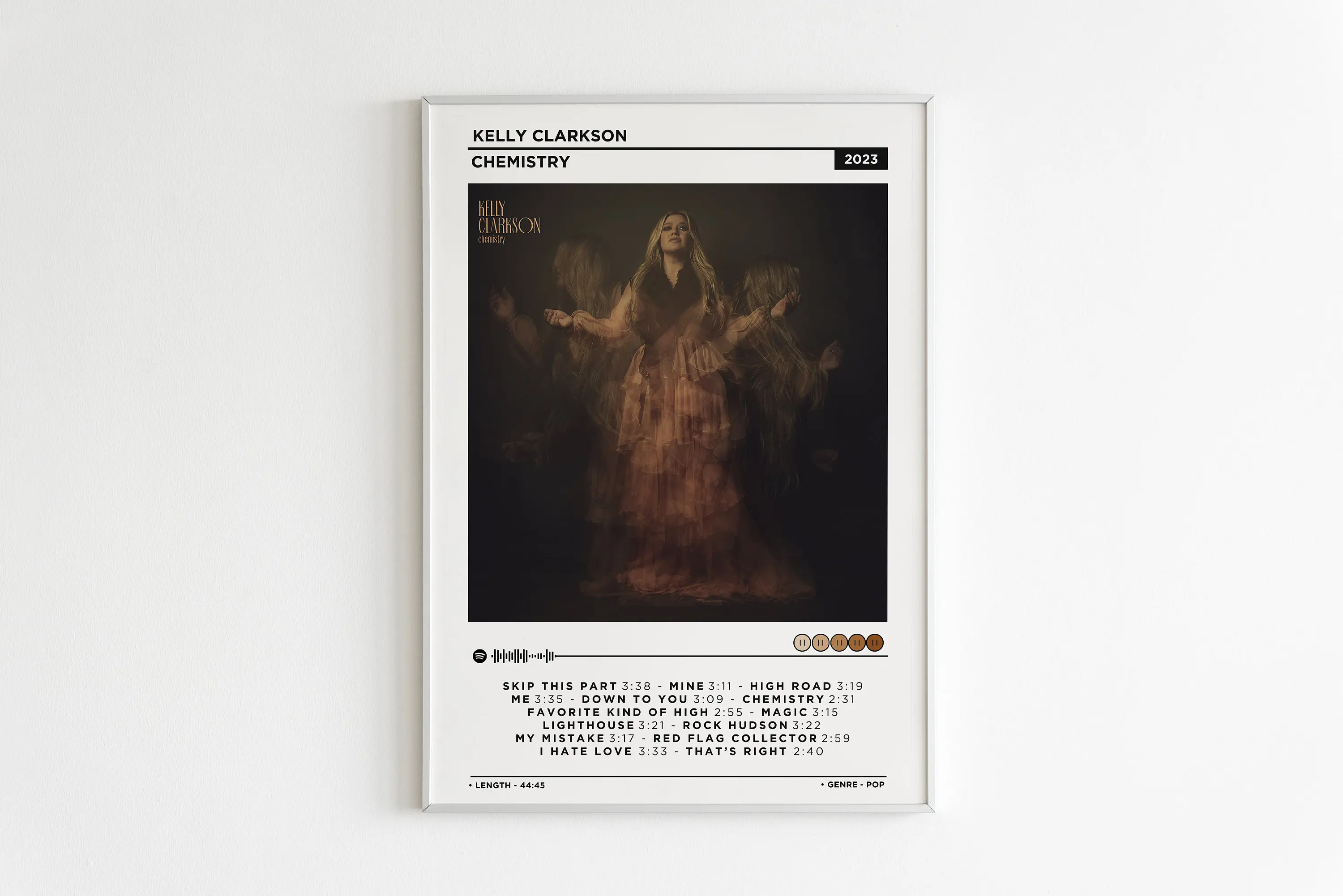 thumbnail image 1 of Colección de álbumes de música del cantante Kanye West Kelly Clarkson, póster de álbum pop, pintura en lienzo, arte de pared, imagen para decoración de habitaciones, regalos, 1 of 5