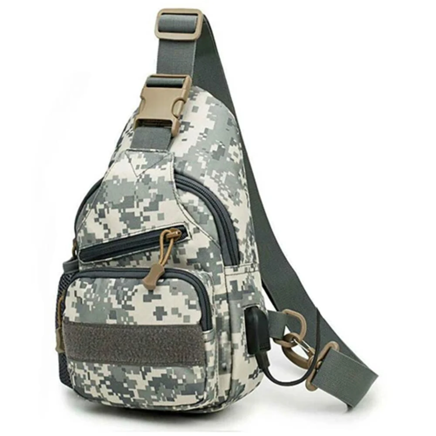 Multifunctional Men's Outdoor Tactical Sports Portable Fishing Climbing Multi-Purpose Crossbody Fishing