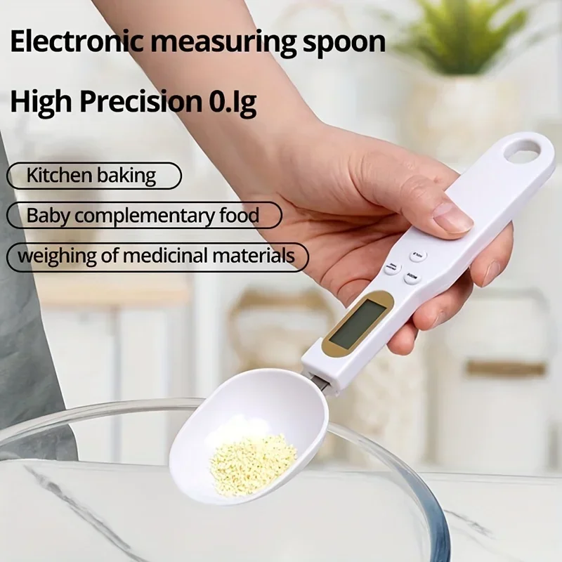 Electronic Kitchen Scale 500g 0.1g LCD Digital Measuring Food Flour Digital Spoon Scale Mini Kitchen Tool for Milk Coffee Scale