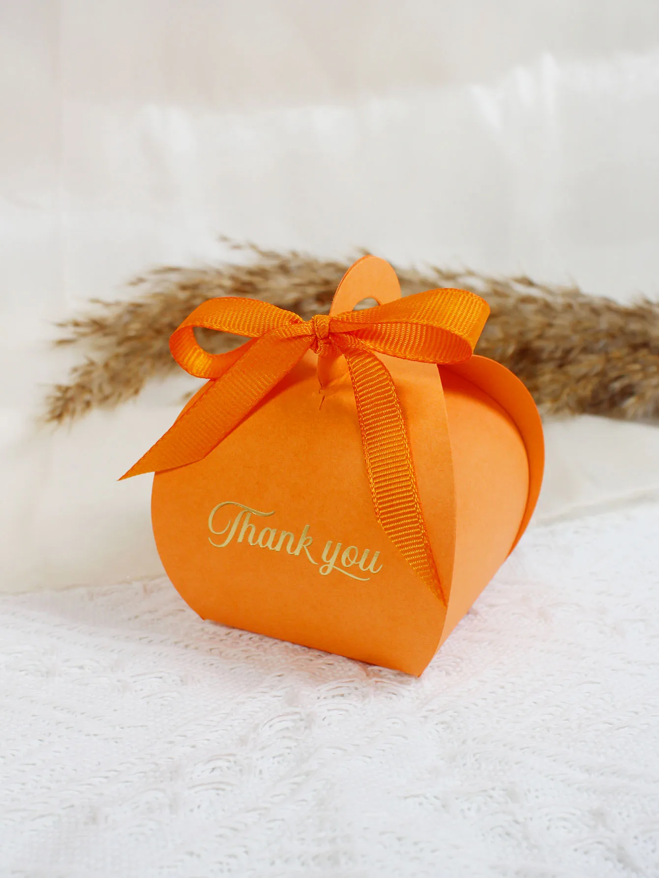 Dankeschön-Süßigkeitenbox, Thanksgiving Familienfest, Geschenk zur Babyparty, Hochzeitsfeier Orange Süßigkeitenbox – Detail 6