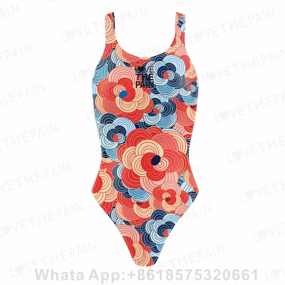 

Love The Pain Women Swimsuit Sexy One-piece Comfortable Suit Swimwear Functional Training Swimsuit Open Water Swimming Clothing