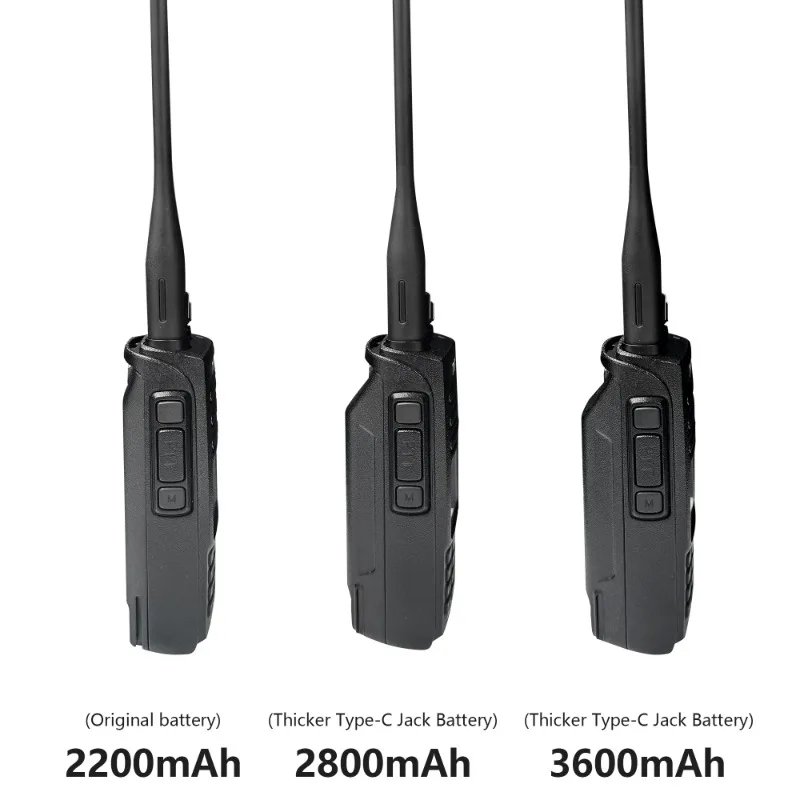 TYT MD-UV390 Plus Battery 2800/3600mAh Enlarge Thicker Battery Pack Compatible With MD-390 MD-680 MD-358 TH-UV8200 Two Way Radio