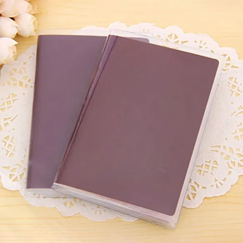 1PC Passport Protective Cover Transparent Frosted, PVC Material Waterproof Document Case - 2