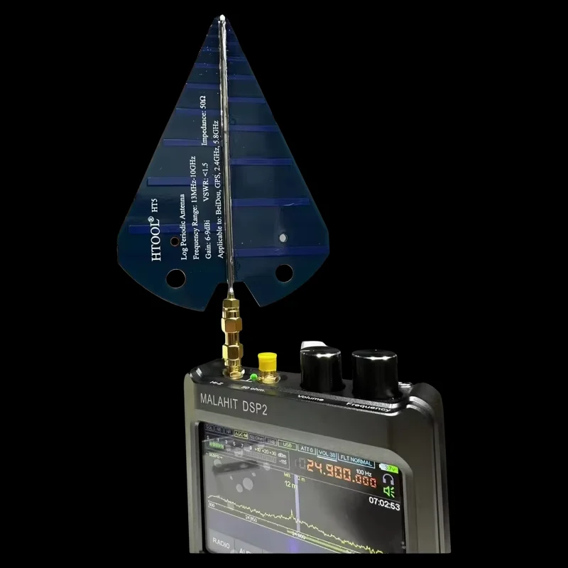SA6 Handheld Portable Digital Spectrum Testing Analyzer Touch Wi Fi RF Gain Band Antenna Professional Frequency EMC