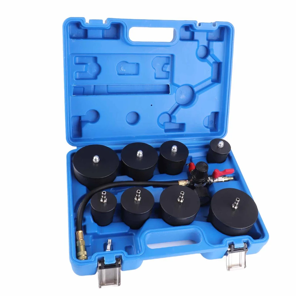 9 Pcs Turbo System Testeur De Fuite Turbocompresseur Air Pressure Boost Kit De Test De Fuite Avec Testeur De Manomètre