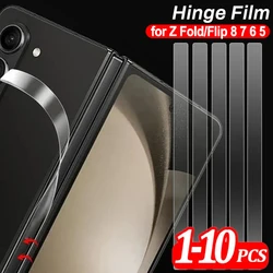 Premium Hinge Protector Films - Anti - Scratch Border Stickers - 10Pcs Hinge Film (For Z Flip 8)