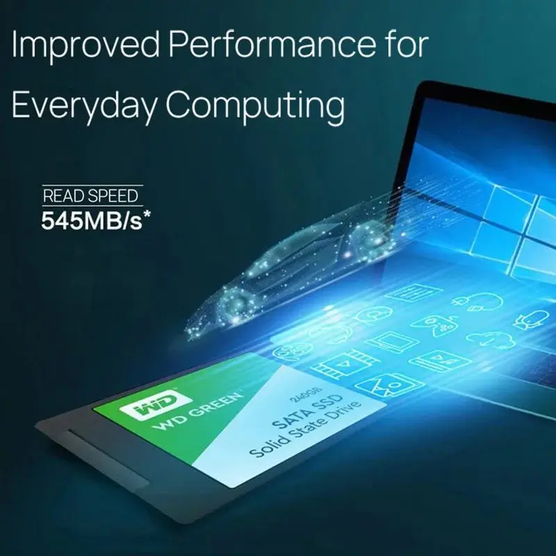 WD GREEN   2.5 ġ SATA3 SLC SSD, б ӵ 545 MB/s ũ ϵ ̺, ũž ƮϿ, 2.5 ġ, 240GB, 480GB, 1TB, 2TB