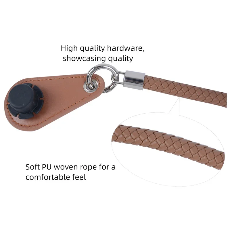 PU Woven Leather Rope Handles for O Bag Tote Bag Women Accessories