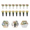 8PCS Flower Bucket Creative Wrought Vase Retro Decorative Iron Desk Topper Vintage Display French Country 1