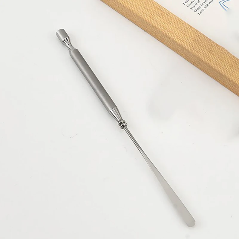 Nail Art Stirring Rod Spatula Pin Gel Pigments Mixing Tools Stainless Metal Nail Accessories nail art brush