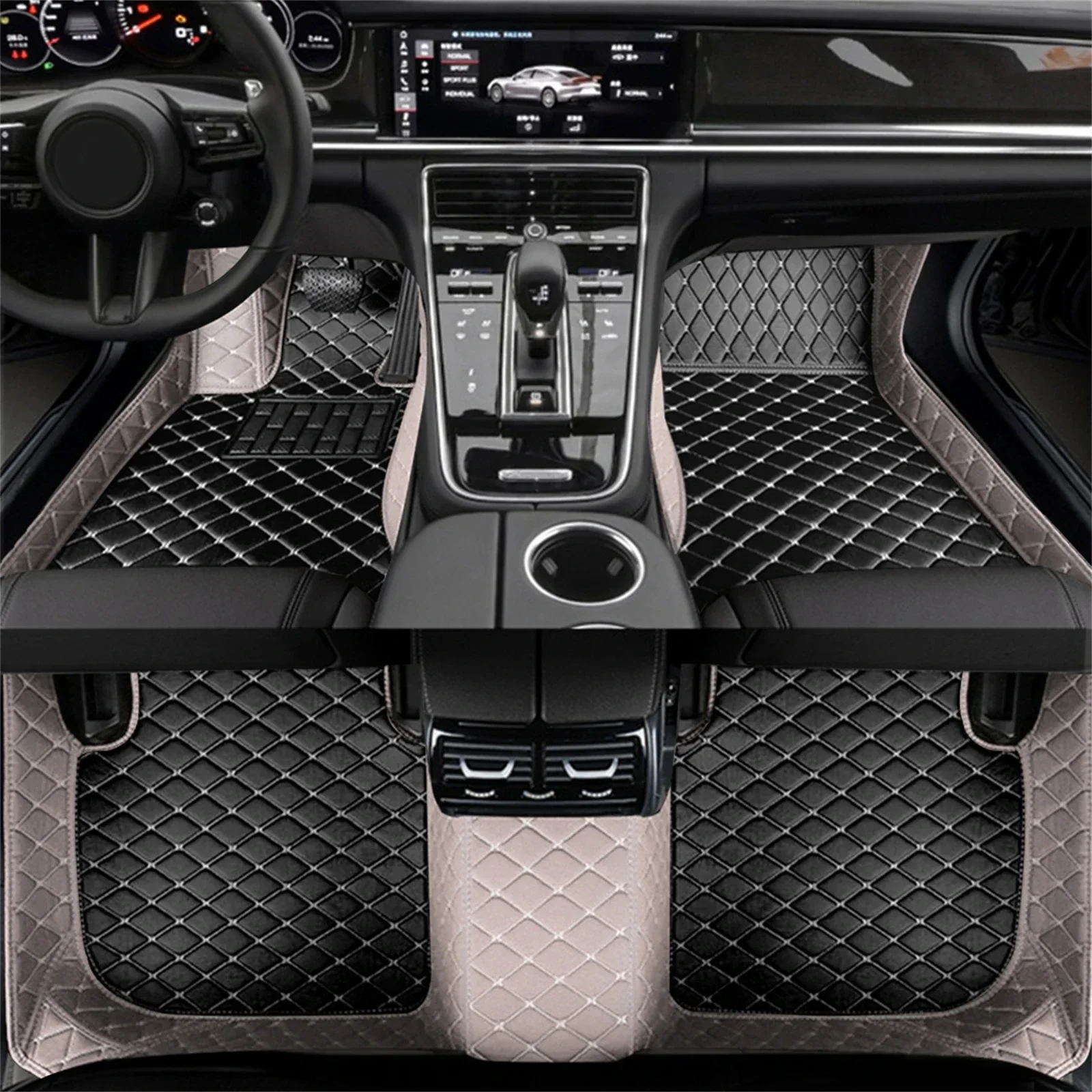 Color Car Floor Mats for Ford S-Max-5Seat 2007- 7Seat Everest Interior Details Car Accessories Carpet