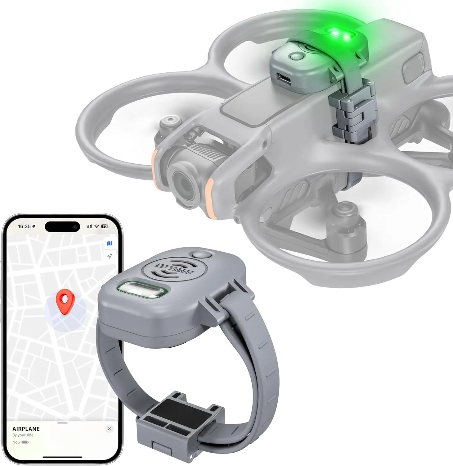 STARTRC drone landing pads Drone Alarm Buzzer,Alarm With Lost Drone Rechargeable LED 120dB for Flight Controller GPS Tracker for DJI Air 3S/Mini 4