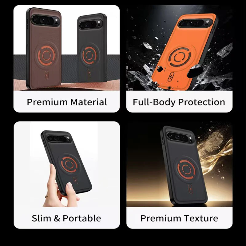 Luxury Technology Fabric Phone Case with Magsafe and Anti-Drop Back Cover
