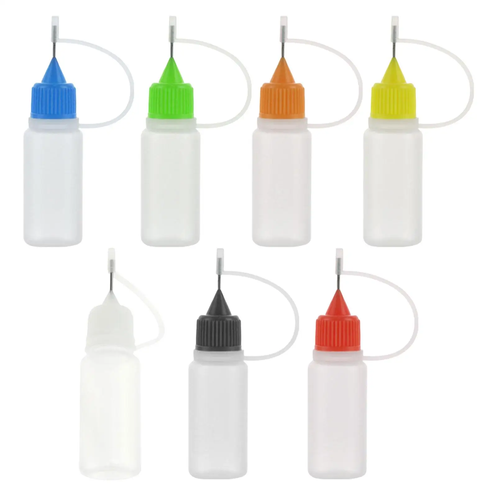 Set of 10 Empty Squeeze Bottles for Acrylic Painting and Oil Crafts