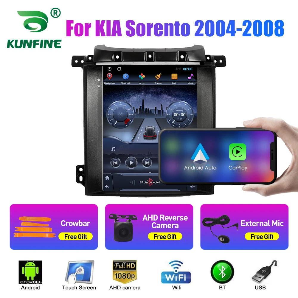 

Автомагнитола Tesla Style 2 Din, 9,7 дюйма, Android, для KIA Sorento 2004-2008, стерео, автомобильный мультимедийный видеоплеер, DVD, GPS-навигация