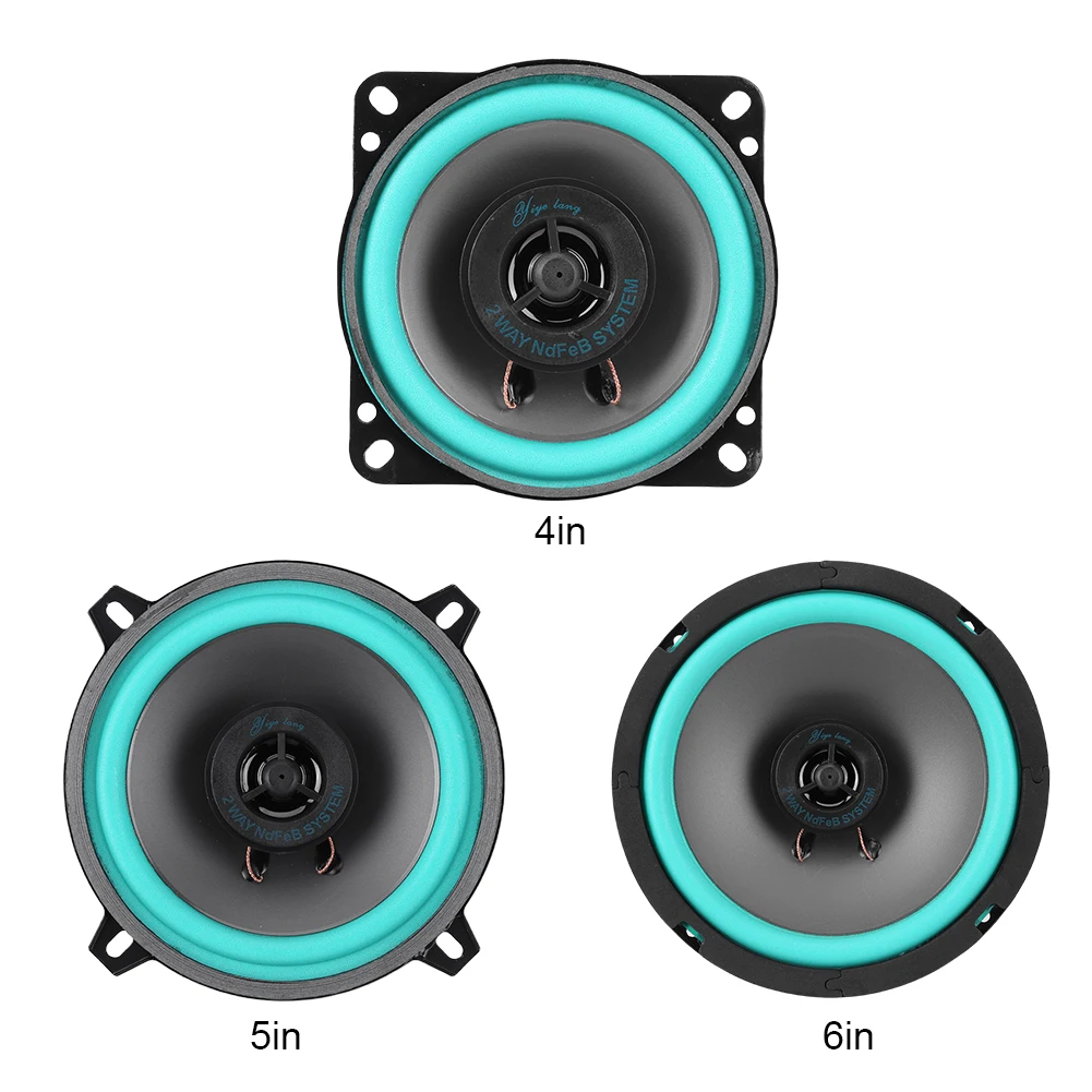 High-Performance Universal Car Stereo Speakers - HiFi Coaxial Subwoofer, Full Range Audio, 100/160W Output