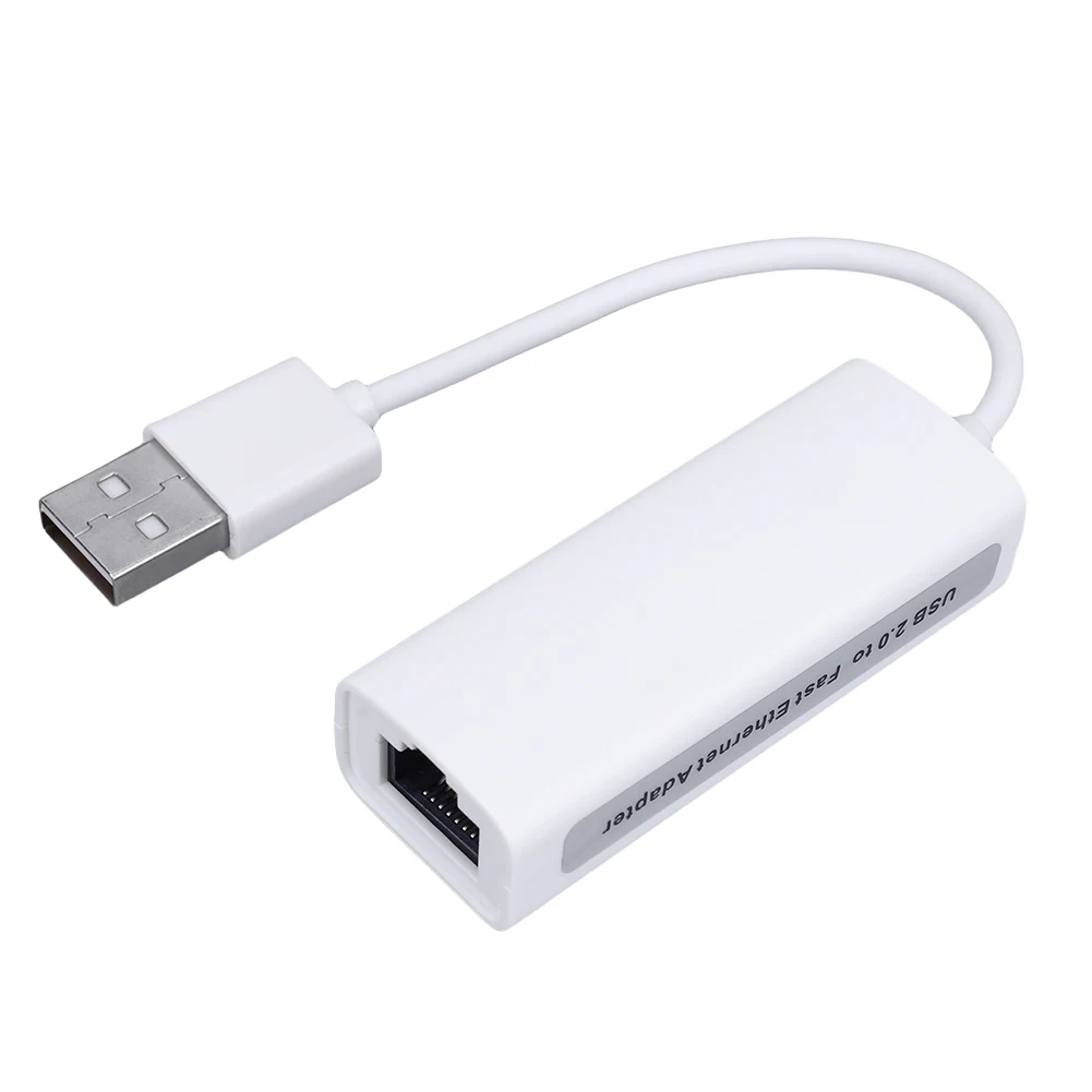 USB 이더넷 어댑터 네트워크 카드, 노트북 PC 컴퓨터용 랜 인터넷 케이블, 닌텐도 스위치 Wii U용, USB A-RJ45, 100Mbps