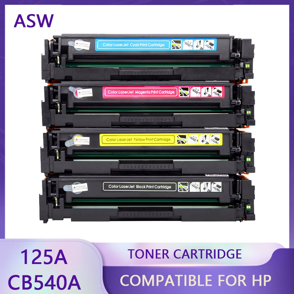 Compatible Toner Cartridge CB540A CB540 540A 540 CB541A CB542A CB543A 125A for HP Color LaserJet CP1215 CP1515n CP1518ni CM1312