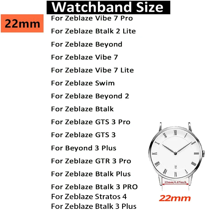 Premium 22mm Stainless Steel Watch Strap