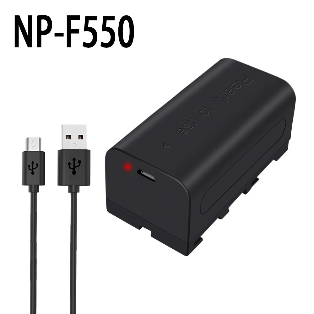 Batteria Di Usb Della Batteria Della Macchina Fotografica Di Np-F570 Np F550 Di Palo 2600Mah Ccd-Rv100 Per Il Np-F530 Di Np-F330 Di Sony Np-F570 Di Np