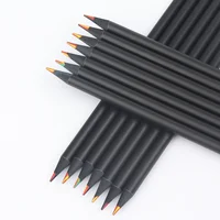 10-100Pcs Rainbow Drawing Pencil Colored Black Wood Pencils Gift for Sketching Doodling Coloring Painting Colored Pencils 6